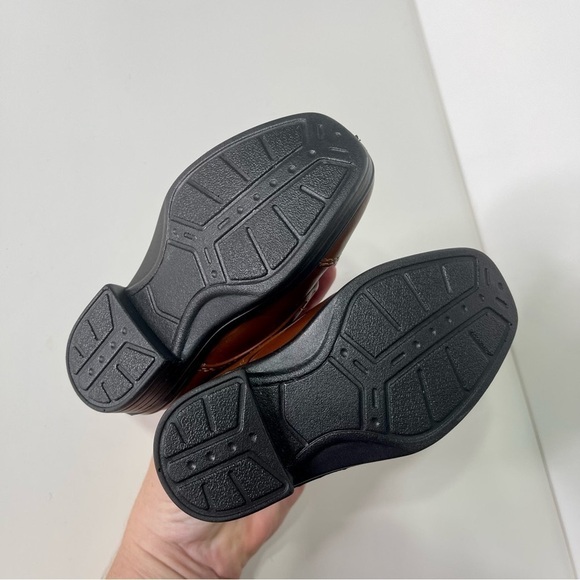 Deer Stags Boys Double Strap Cap Toe Dress Shoes Congac Brown Size 5 Infant Baby - Picture 10 of 12